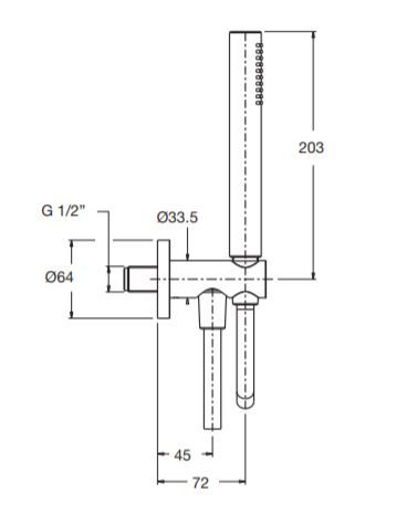 Ручной душ BIKAPPA BK150 схема 2