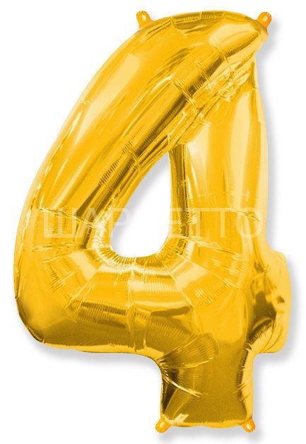 Цифра "4" золото