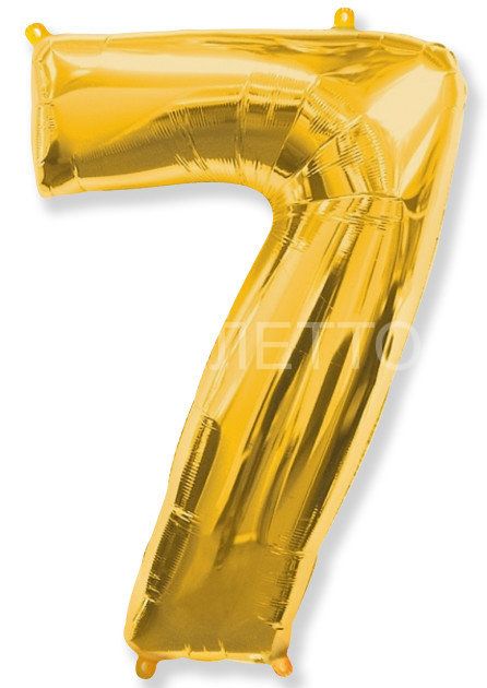 Цифра "7" золото