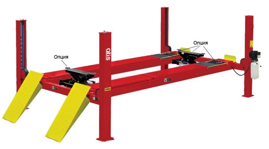 Подъемник четырехстоечный A480A , 8 т., под 3D сход-развал для грузовых авто