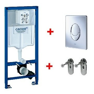 Инсталляция Grohe Rapid SL 38721001 (3 в 1 в сборе) для унитаза схема 1