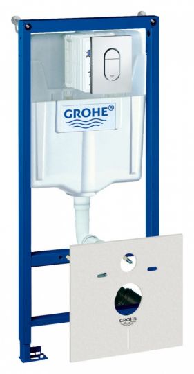 Инсталляция для подвесного унитаза Grohe Rapid SL 38929000 (4 в 1 в сборе) ФОТО