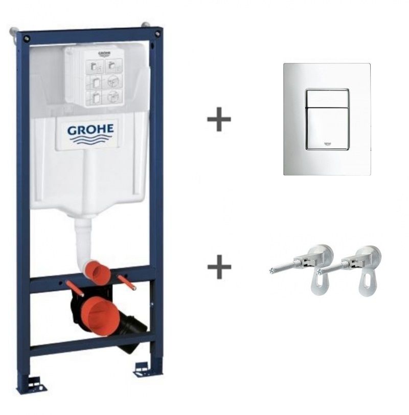 Изображение Инсталляция Grohe Rapid SL 38775001 в комплекте с крепежом и кнопкой