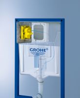 Инсталляция Grohe Rapid SL 38813001 для подвесного унитаза в комплекте с крепежом и кнопкой схема 12