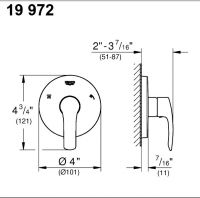 Девиатор Grohe Eurosmart 19972002 для ванны и душа схема 2