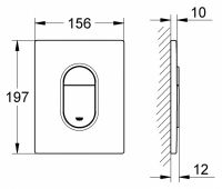 Кнопка для инсталляции Grohe Arena Cosmopolitan 38844SH0 схема 5