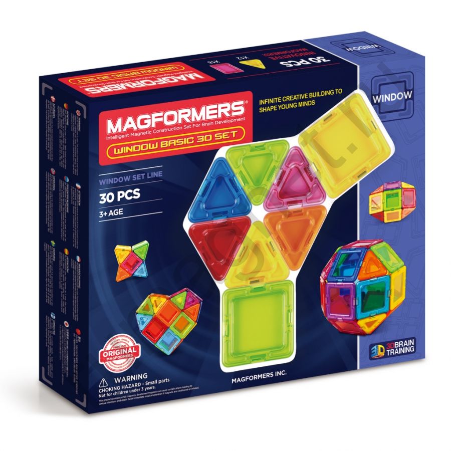 Магнитный конструктор MAGFORMERS 714002 Window Basic 30 set