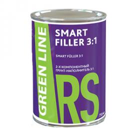 Green Line SMART FILLER 3:1 Двухкомпонентный грунт-наполнитель, серый, объем 750мл.