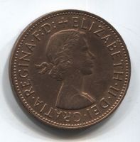 1 пенни 1962 Великобритания