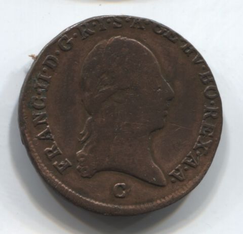 1 крейцер 1800 C Австрия