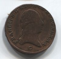 1 крейцер 1800 C Австрия
