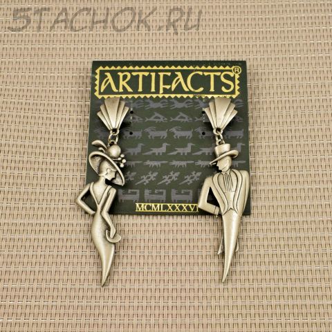 Серьги-гвоздики "Светская пара" (JJ США)