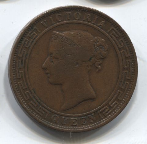 5 центов 1870  Цейлон