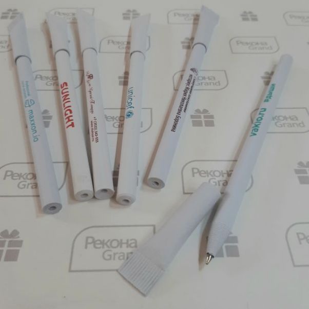 Картонные ручки My Pen белые