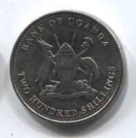 200 шиллингов 2008 Уганда