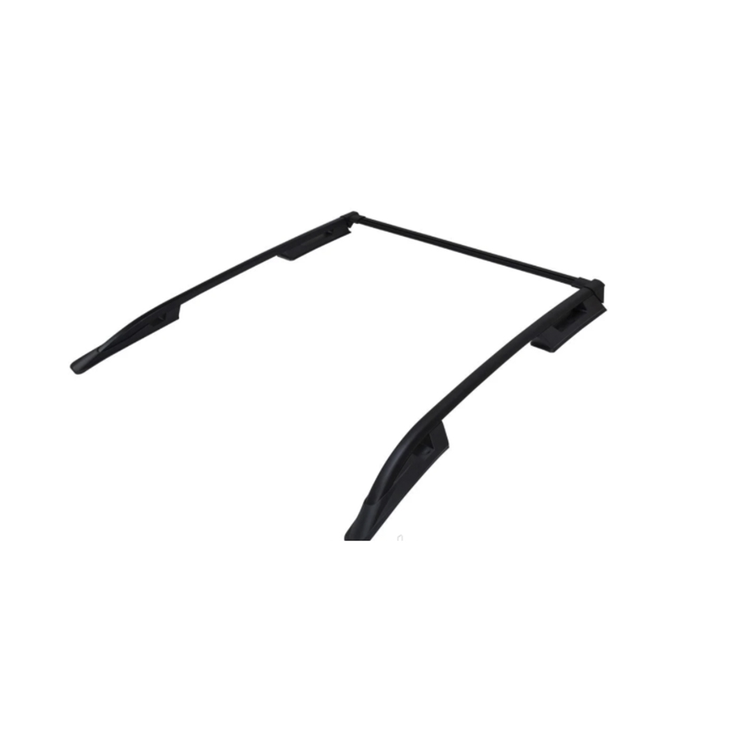 Рейлинги MITSIBISHI L200 2015+ в штатные отверстия FALCON BLACK С поперечиной