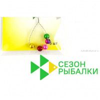 Вольфрамовые головки Fish Season круглые 4,6 мм / 0,75 гр / цвет: Mix-1 (5шт в уп)