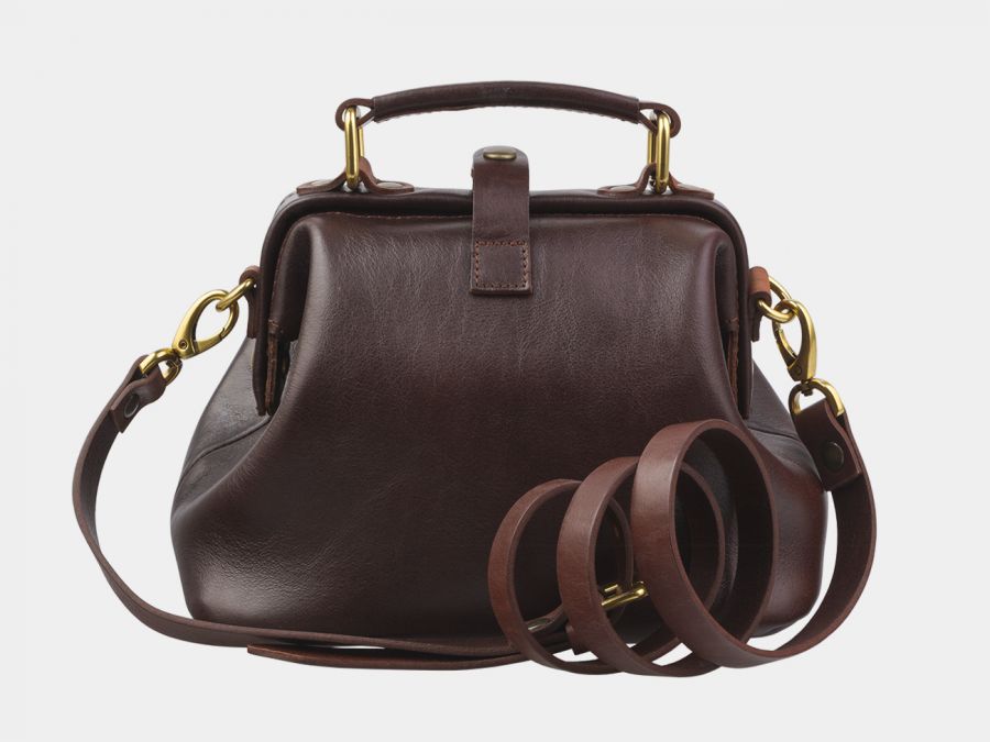 Женская сумка-саквояж из натуральной кожи Alexander-TS "W0013 Brown Cognac-P"