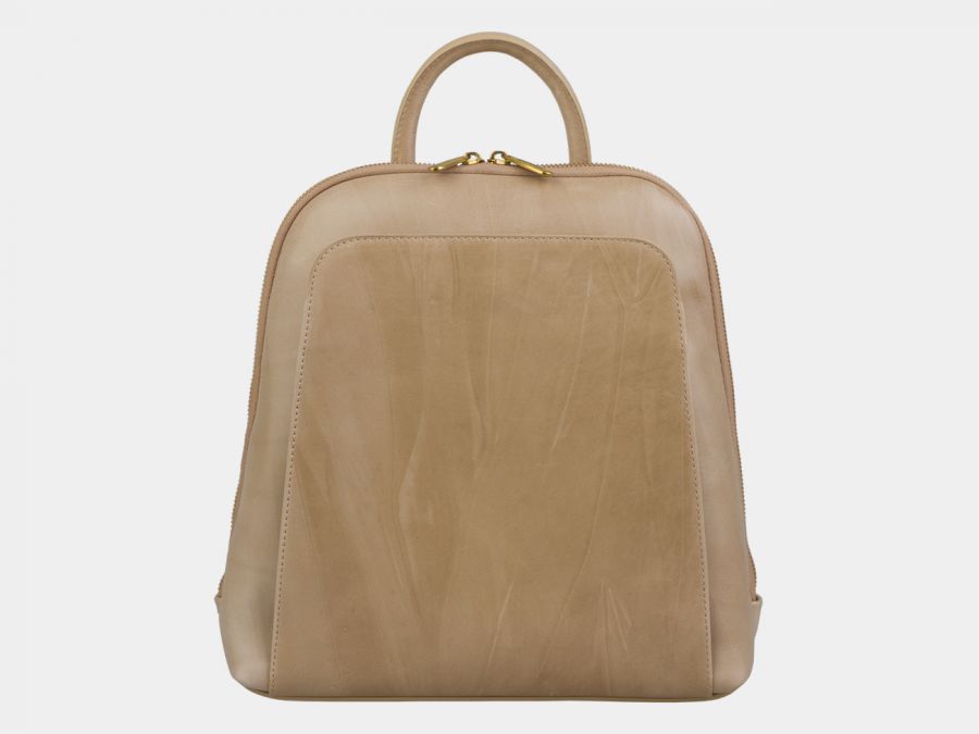 Рюкзак из натуральной кожи Alexander-TS "R0023 Beige"