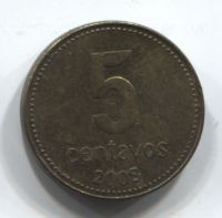 5 сентаво 2008 Аргентина