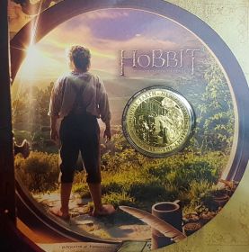 Новая Зеландия 1 доллар 2012 Хоббит: Нежданное путешествие, Бильбо Бэггинс блистер