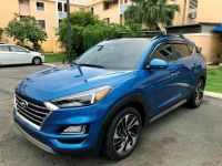 Багажник на крышу Hyundai Tucson 2016-..., Turtle Air 2, аэродинамические дуги на интегрированные рейлинги (черный цвет)