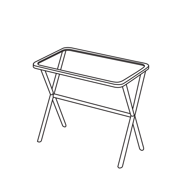 Изображение Каркас под раковину Cielo Siwa SWSTE из массива дерева 92х51