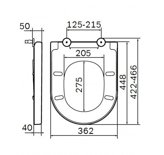 Быстросъемное сидение для унитаза Am.Pm Spirit V2.0 C707855WH (Спирит V2.0) ФОТО