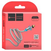 Кабель MicroUSB 2.4A 1M (магнитный)