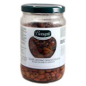 Оливки Леччино без косточек Bonapti De Rosa Olive Leccino Denocciolate 1,3 кг - Италия