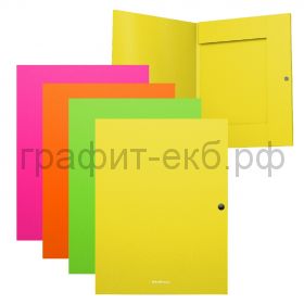 Папка А4 на кнопке 8мм ErichKrause Matt Neon 50411