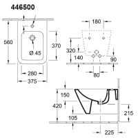 схема биде Villeroy Boch Finion 446500