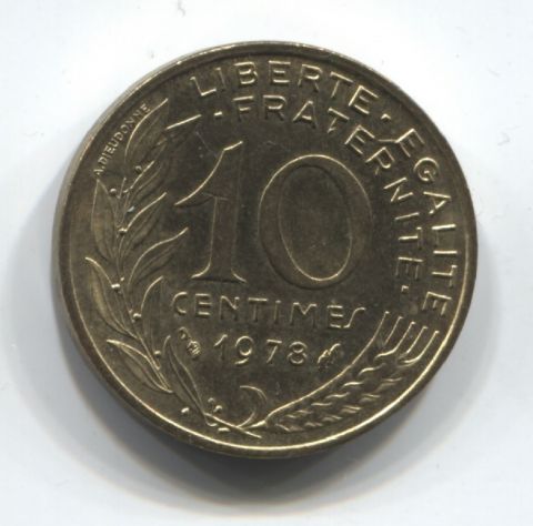 10 сантимов 1978 Франция