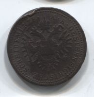 1 крейцер 1851 B Австрия