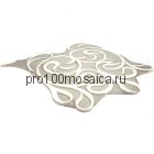 CALACATTA WATERJET Мозаика  мрамор и стекло 348*348*10 мм