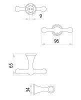 Крючок двойной Lemark Standard LM2131C схема 2