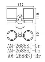 Два стакана Art&Max Antic Crystal AM-2688SJ-Do схема 2