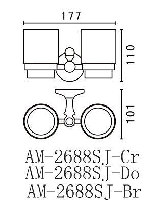 Два стакана Art&Max Antic Crystal AM-2688SJ-Do ФОТО