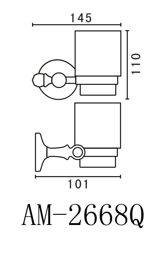 Стакан Art&Max Antic AM-2668Q схема 2