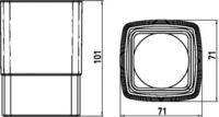 Стакан настольный Emco Loft 0520 001 01 схема 2