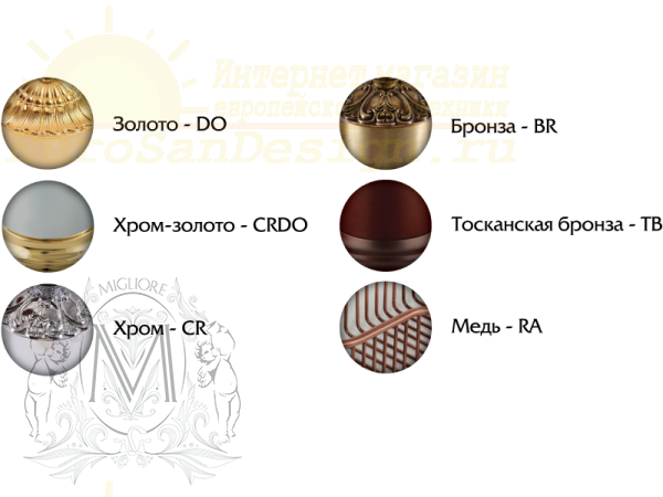 Полочка с галереей Migliore Cleopatra ML.CLE-60.740.DO схема 4