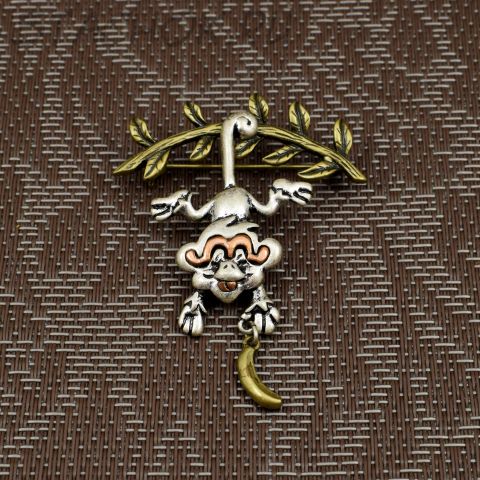 Брошь "Обезьянка"(США)