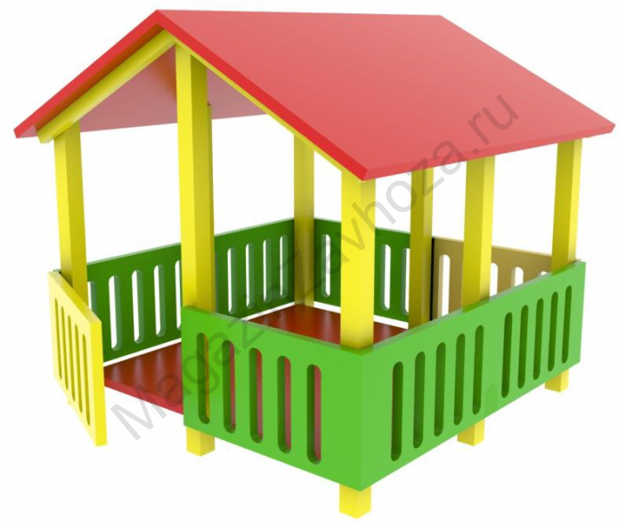 Теневой навес с забором