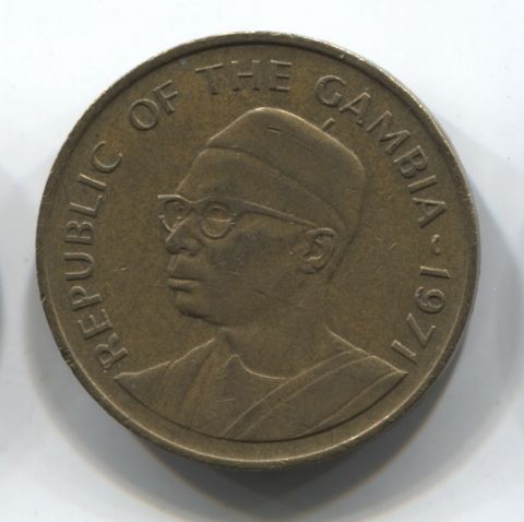 10 бутутов 1971 Гамбия XF