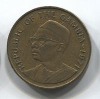 10 бутутов 1971 Гамбия XF