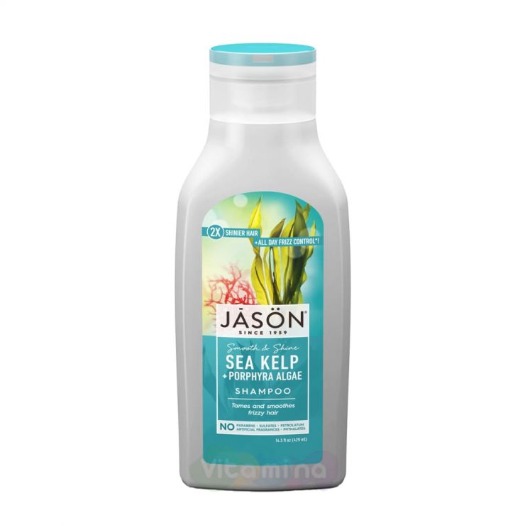 Jason Разглаживающий шампунь для волос «Морская водоросль» Smoothing Sea Kelp Shampoo, 473 мл