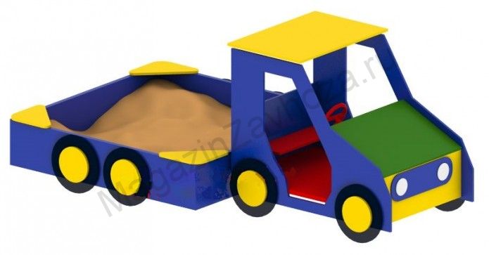 Игровой модуль песочница Грузовик Фанера без крышки
