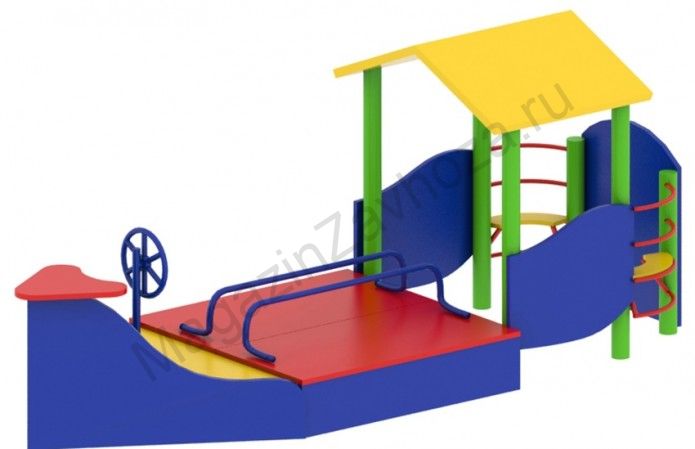 Игровой модуль песочница Кораблик с крышкой