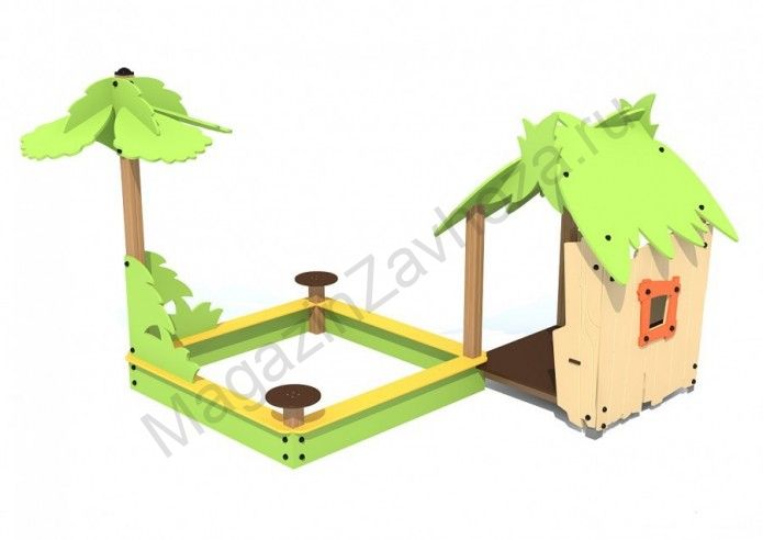 Песочница беседка "Пальма"