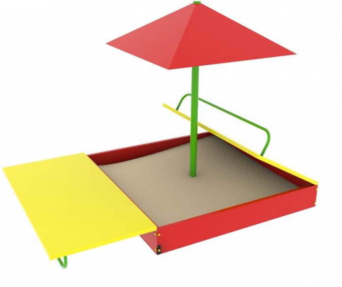 Песочница "Гриб" с крышкой